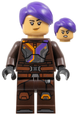 Sabine Wren - Dark Brown Armor, Dark Purple Hair (sw1395)