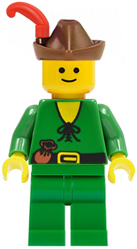 Forestman - Pouch, Brown Hat, Red Feather (cas128)