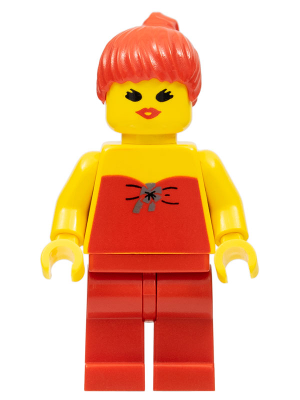 Red Halter Top - Red Legs, Red Ponytail Hair (fbr003)