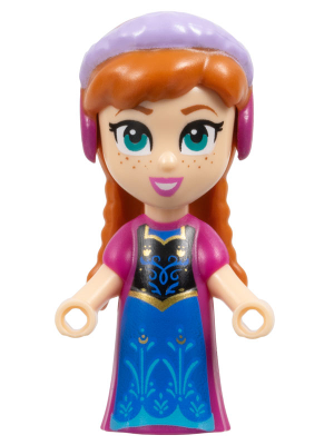 Anna - Micro Doll, Magenta Dress (dp182)