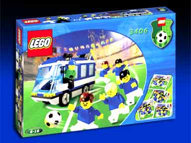 3406 Blue Team Bus (Retired) LEGO Sports
