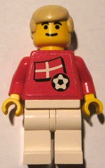 Soccer Player - Danish Player 2, Danish Flag Torso Sticker on Front, Black Number Sticker on Back (specify number in listing) (soc024s01)