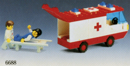 6688 Ambulance (Used) LEGO Town