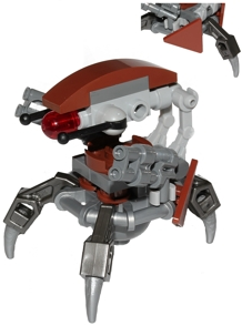 Droideka (Destroyer Droid) - Reddish Brown Triangles without Stickers (sw0642)