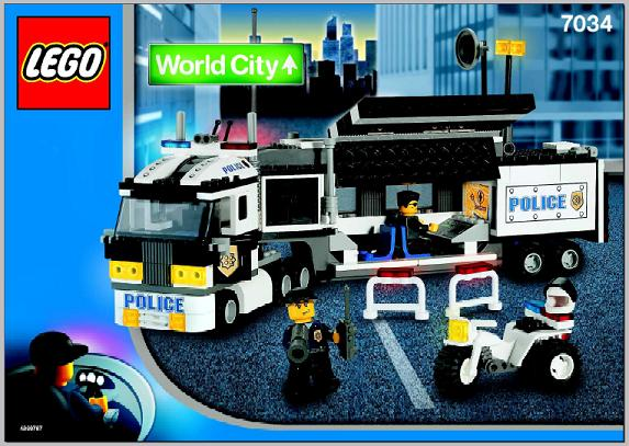7034 Surveillance Truck (Certified) LEGO World City