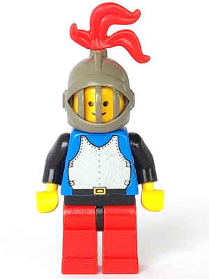 Breastplate - Blue with Black Arms, Red Legs with Black Hips, Dark Gray Grille Helmet, Red Plume (cas185)