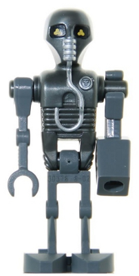 2-1B Medical Droid - Pearl Dark Gray Torso, Silver Badge with Letter 'T' Pattern (sw0282)