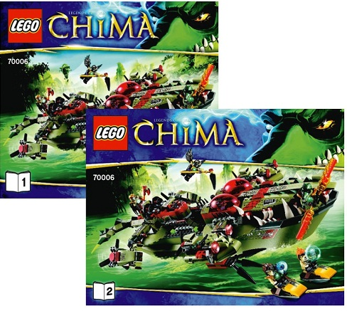 70006 Cragger's Command Ship (Used) LEGO Legends of Chima