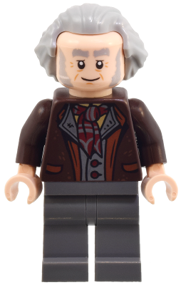 Garrick Ollivander - Dark Brown Jacket, Hair Swept Back (hp504)