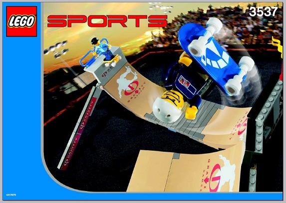 3537 Skateboard Vert Park Challenge (Certified) LEGO Sports