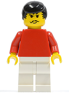 Soccer Player Red/White Team Player 3 (soc030)
