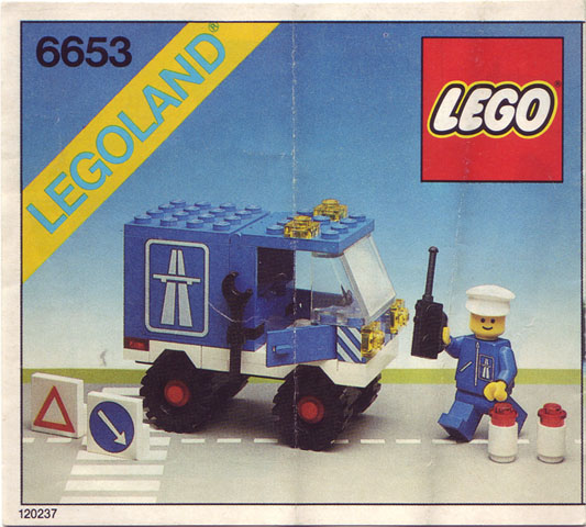 6653 Highway Maintenance Truck (Used) LEGO Town