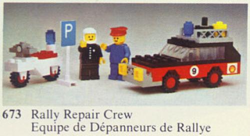 673 Rally Car and Motorbike (Used) LEGO Town