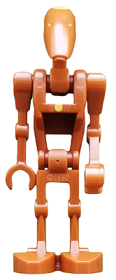Battle Droid Commander - Dark Orange with Dot, Angled Arm and Straight Arm (sw0482)