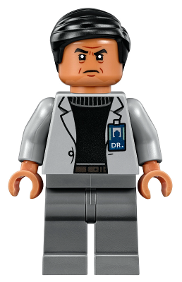 Dr. Henry Wu - Light Bluish Gray Jacket, Smile / Angry Frown (jw017)