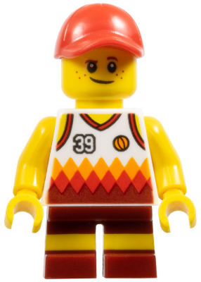 Beachgoer - Boy, Red Cap and Basketball Jersey (cty0770)