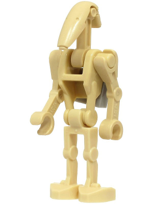 Battle Droid - Tan, Angled Arms, Light Bluish Gray Clip on Back (sw1320)