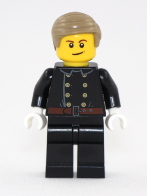 Fire - Jacket with 8 Buttons, Dark Tan Smooth Hair (hol123)