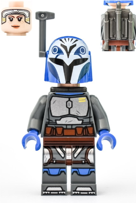 Bo-Katan Kryze - Plain Arms, Jet Pack, Helmet (sw1163)