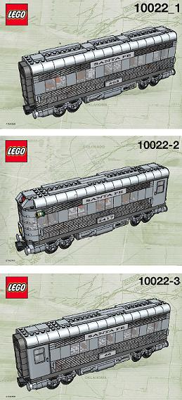 10022 Santa Fe Cars - Set II (Used) LEGO Trains