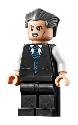 J. Jonah Jameson - Vest with Striped Tie, Swept Back Hair (sh0710)