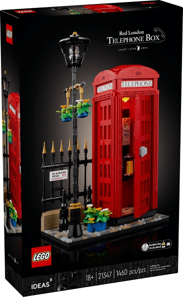 21347 Red London Telephone Box (Retired) LEGO Ideas