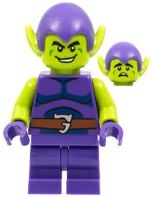 Green Goblin - Lime Skin, Dark Purple Outfit, Medium Legs, Dark Blue Stomach (sh0803)