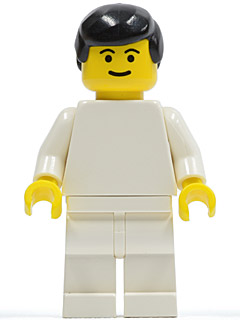 Soccer Player White Team Player 5 (soc075)
