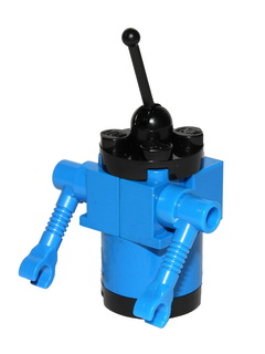 Classic Space Droid - Round Plate Base, Blue and Black (sp071)