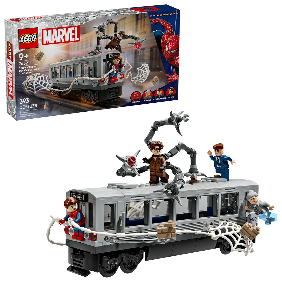 76321 Spider-Man vs. Doc Ock Subway Train Scene (Retired) LEGO Super Heroes