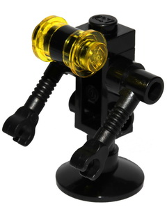 Futuron Droid, Black with Trans-Yellow Eyes (sp084)