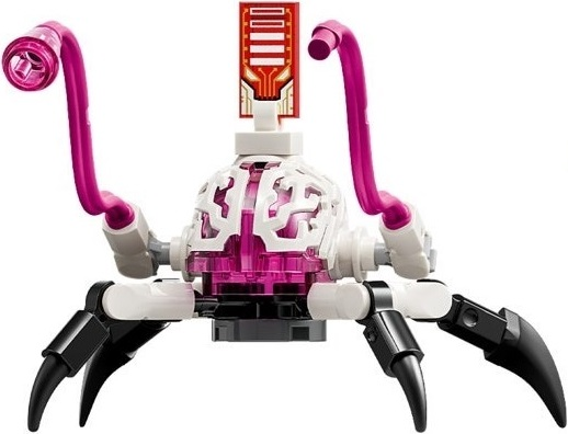 Cyber Brain Spider - 4 Legs, Magenta Appendages (drm094)