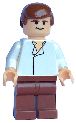 Han Solo - White Shirt without Wrinkles, Reddish Brown Legs (sw0084)