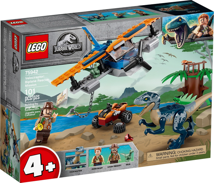75942 Velociraptor: Biplane Rescue Mission (Retired) LEGO Jurassic World
