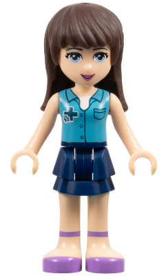 Friends Sophie - Dark Blue Skirt, Medium Blue Blouse (frnd0159)