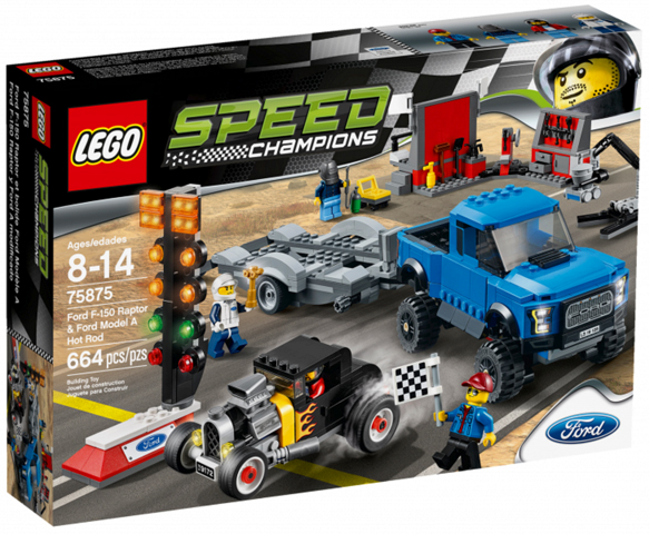 75875 Ford F-150 Raptor & Ford Model A Hot Rod (Retired) LEGO Speed Champions