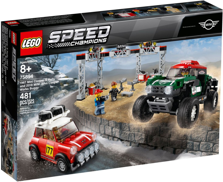 75894 1967 Mini Cooper S Rally and 2018 MINI John Cooper Works Buggy (Retired) LEGO Speed Champions