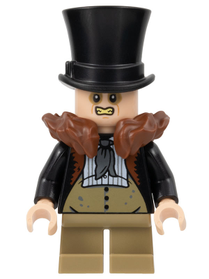 The Penguin - Reddish Brown Fur Collar, Dark Tan Waistcoat and Legs (sh0887)