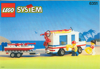6351 Surf N' Sail Camper (Used) LEGO Town