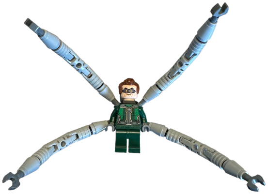 Dr. Octopus (Otto Octavius) / Doc Ock - Dark Green Suit, Mechanical Arms with Hinges (sh0947)