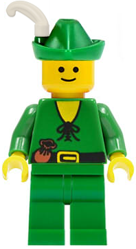 Forestman - Pouch, Green Hat, White Feather (cas124)