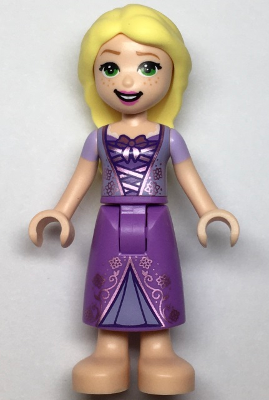 Rapunzel - Mini Doll, Metallic Pink Laced Dress (dp133)