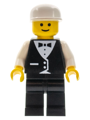 Town Vest Formal - Race Official, White Cap (wtr004)