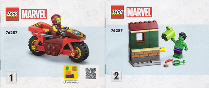 76287 Iron Man with Bike and The Hulk (Certified) LEGO Super Heroes