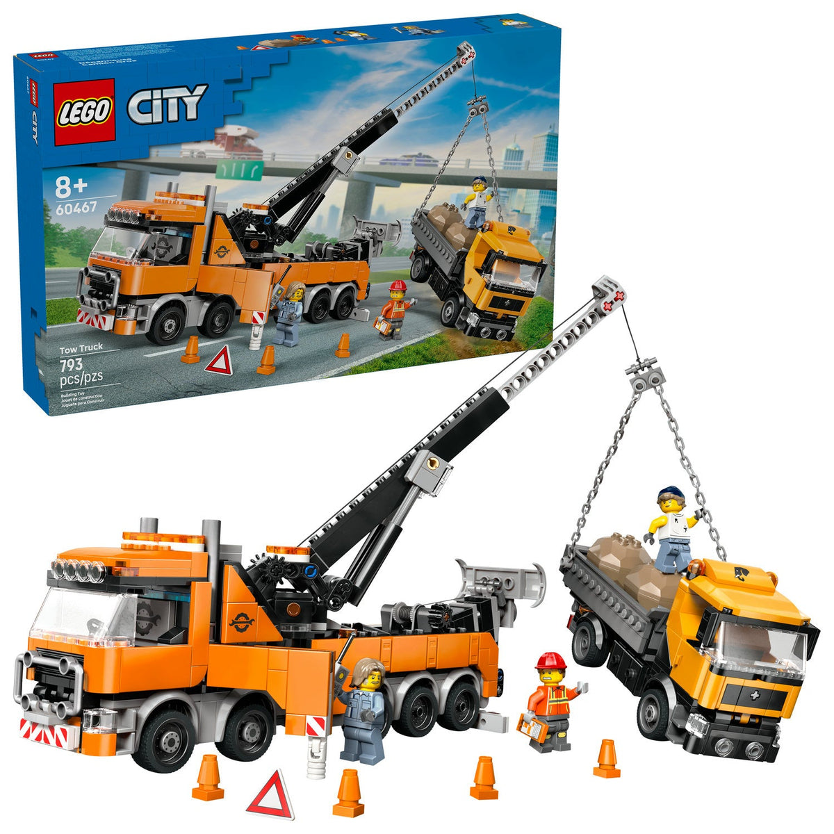 60467 Heavy-Duty Recovery Tow Truck with Crane (Retired) LEGO City