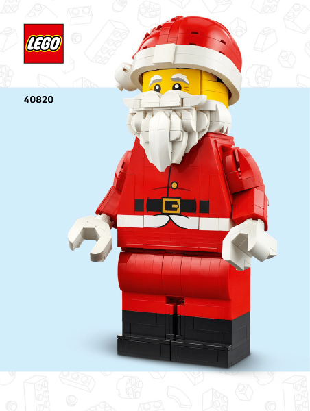 40820 Up-Scaled Santa Minifigure (Used) LEGO Seasonal