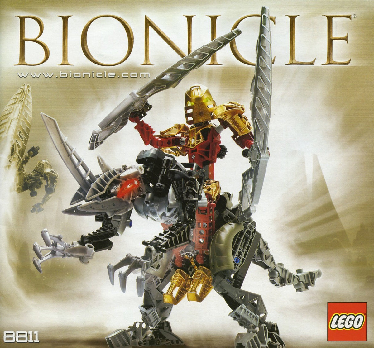 8811 Toa Lhikan & Kikanalo (Certified) LEGO BIONICLE