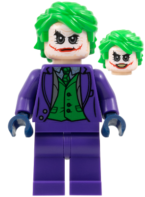 The Joker - Dark Purple Suit, Green Vest, Bright Green Hair (sh1022)