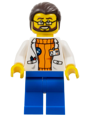 Arctic Scientist - Dark Brown Hair, Beard (cty0494)