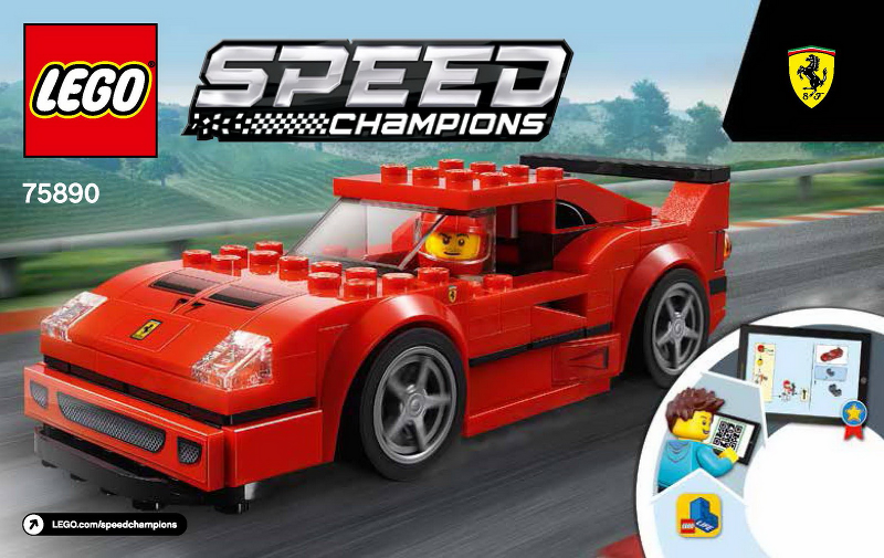 75890 Ferrari F40 Competizione (Used) LEGO Speed Champions